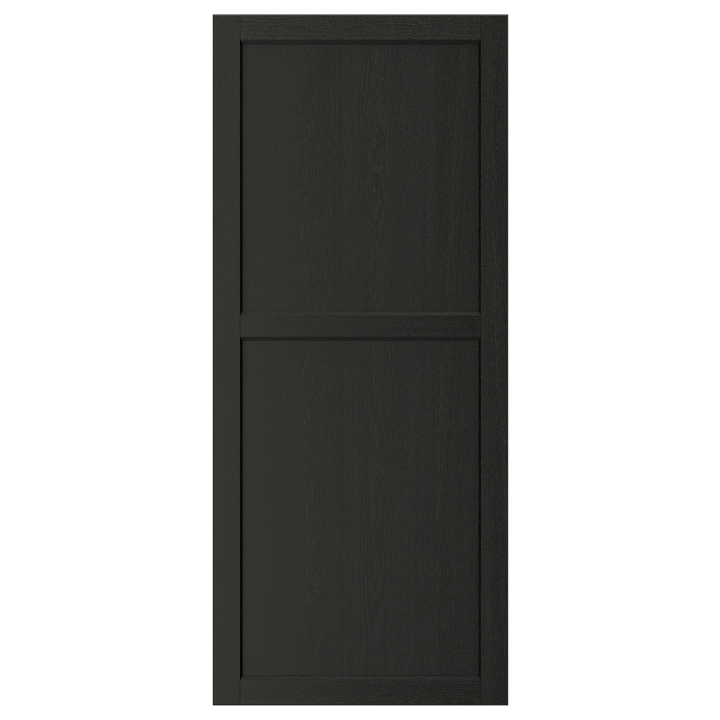 IKEA LERHYTTAN drzwi, bejcowane na czarno, 60x140 cm