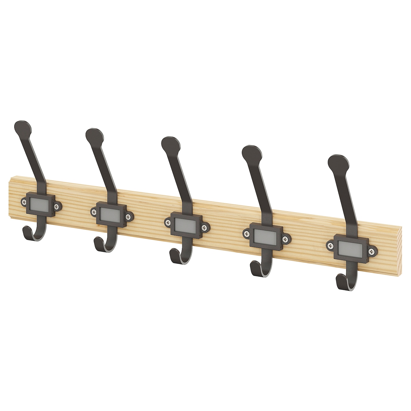 IKEA KARTOTEK wieszak z 5 haczykami, sosna/szary, Szerokość: 60 cm