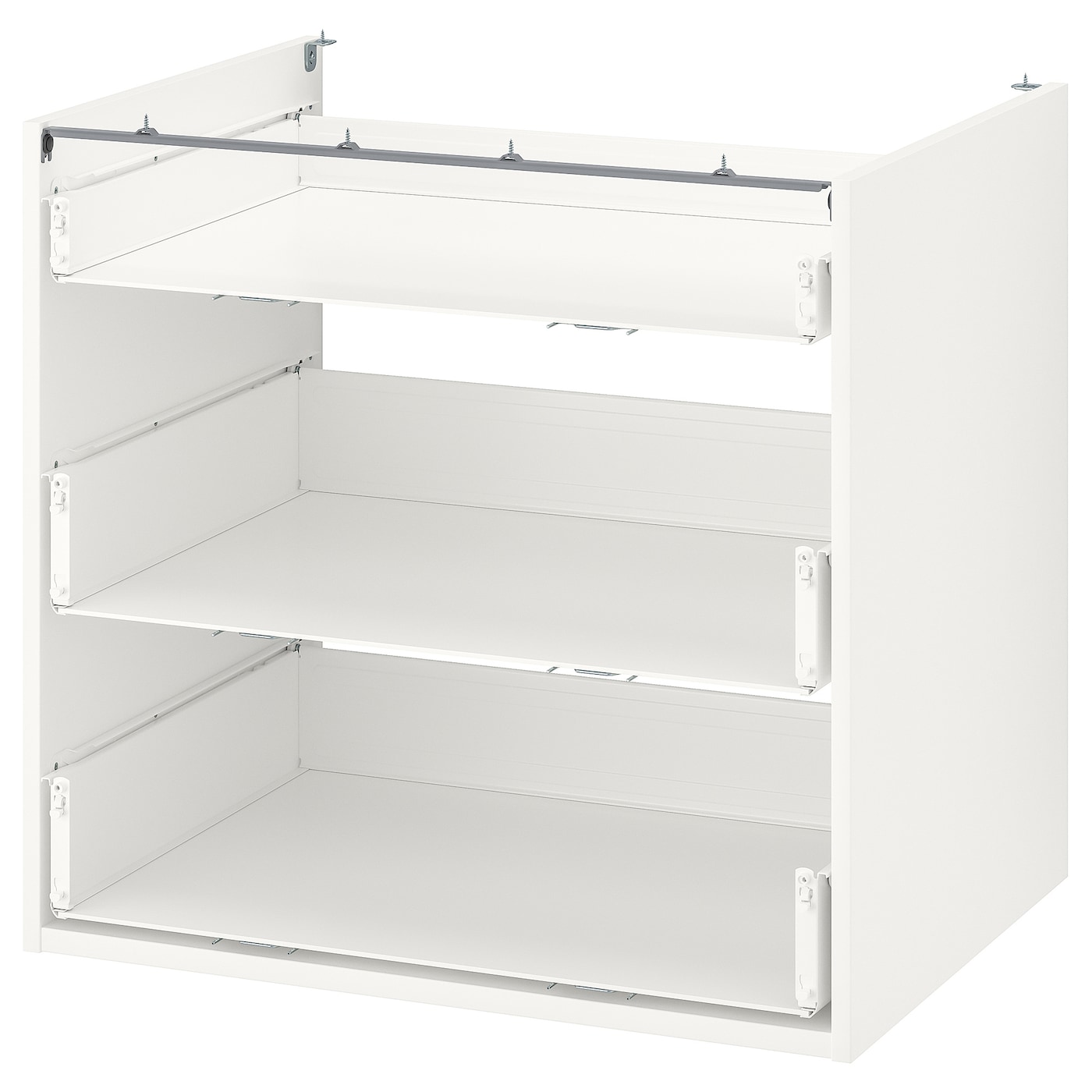 IKEA ENHET szafka stojąca/3 szuflady, biały, 80x60x75 cm