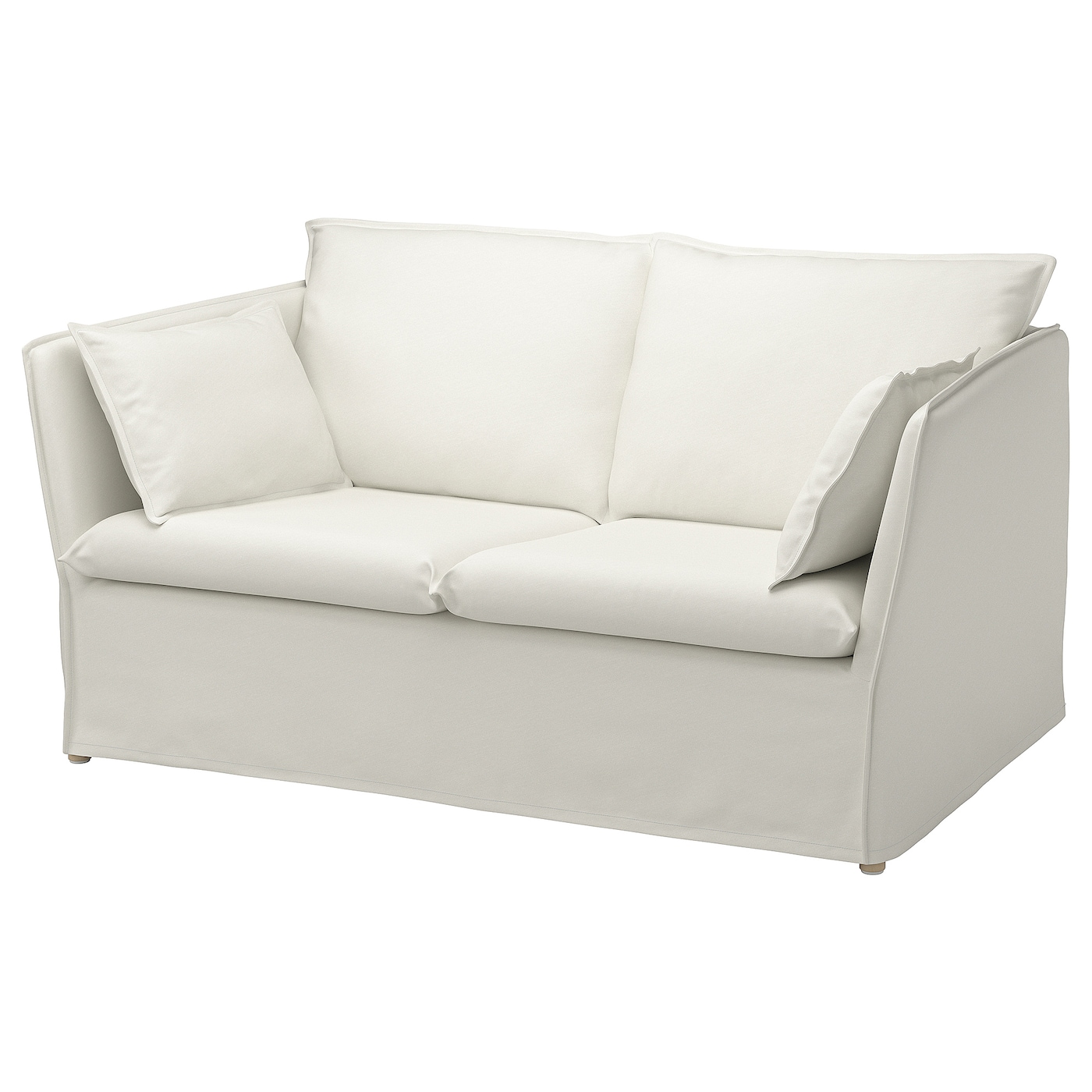 IKEA BACKSÄLEN sofa 2-osobowa, Blekinge biały, Szerokość: 165 cm