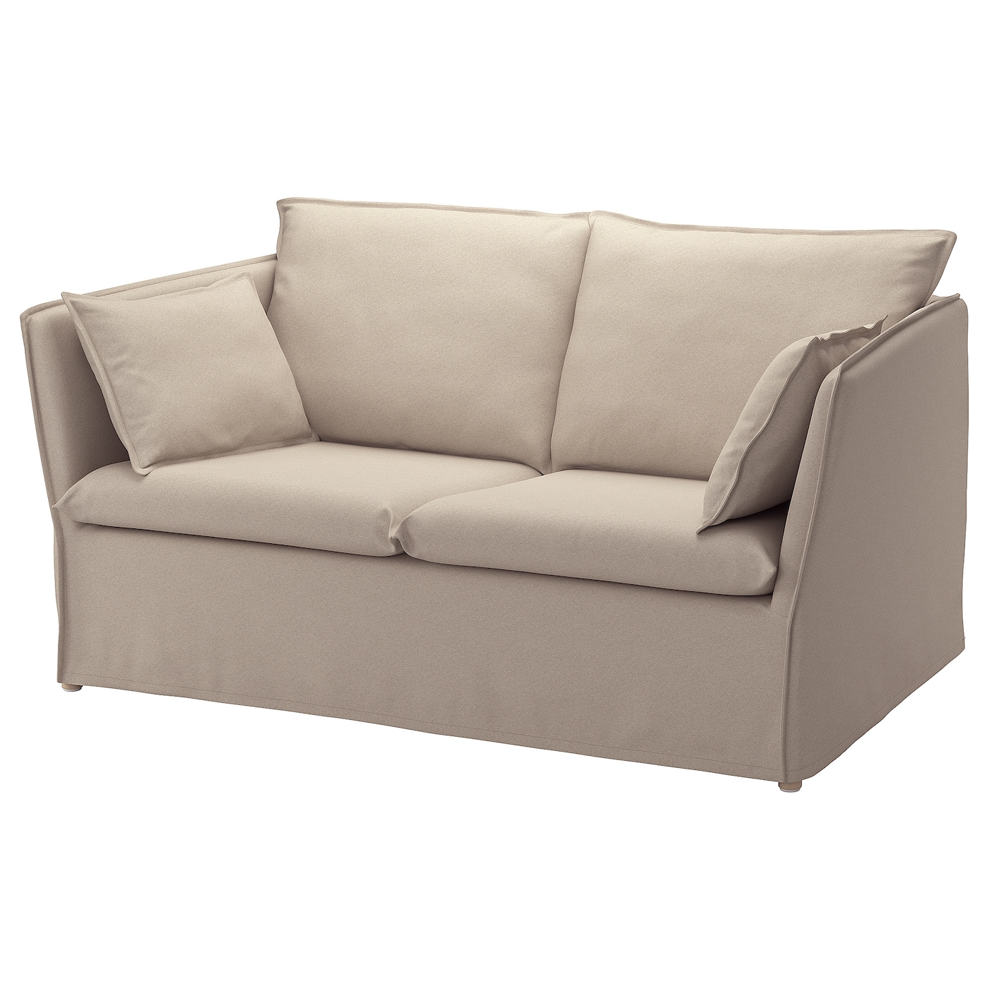 IKEA BACKSÄLEN sofa 2-osobowa, Katorp naturalny, Szerokość: 165 cm