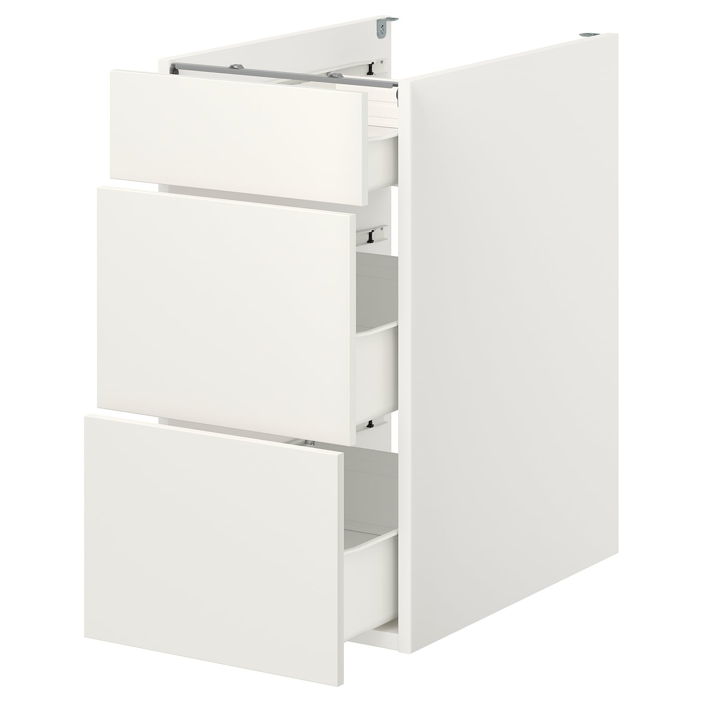 IKEA ENHET szafka stojąca/3 szuflady, biały, 40x62x75 cm
