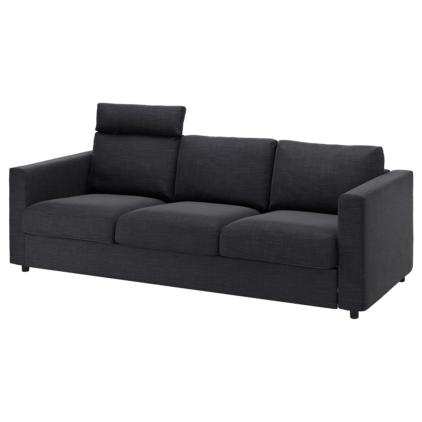 IKEA VIMLE sofa 3-osobowa, z zagłówkiem/Hillared antracyt, Wysokość z zagłówkiem: 103 cm