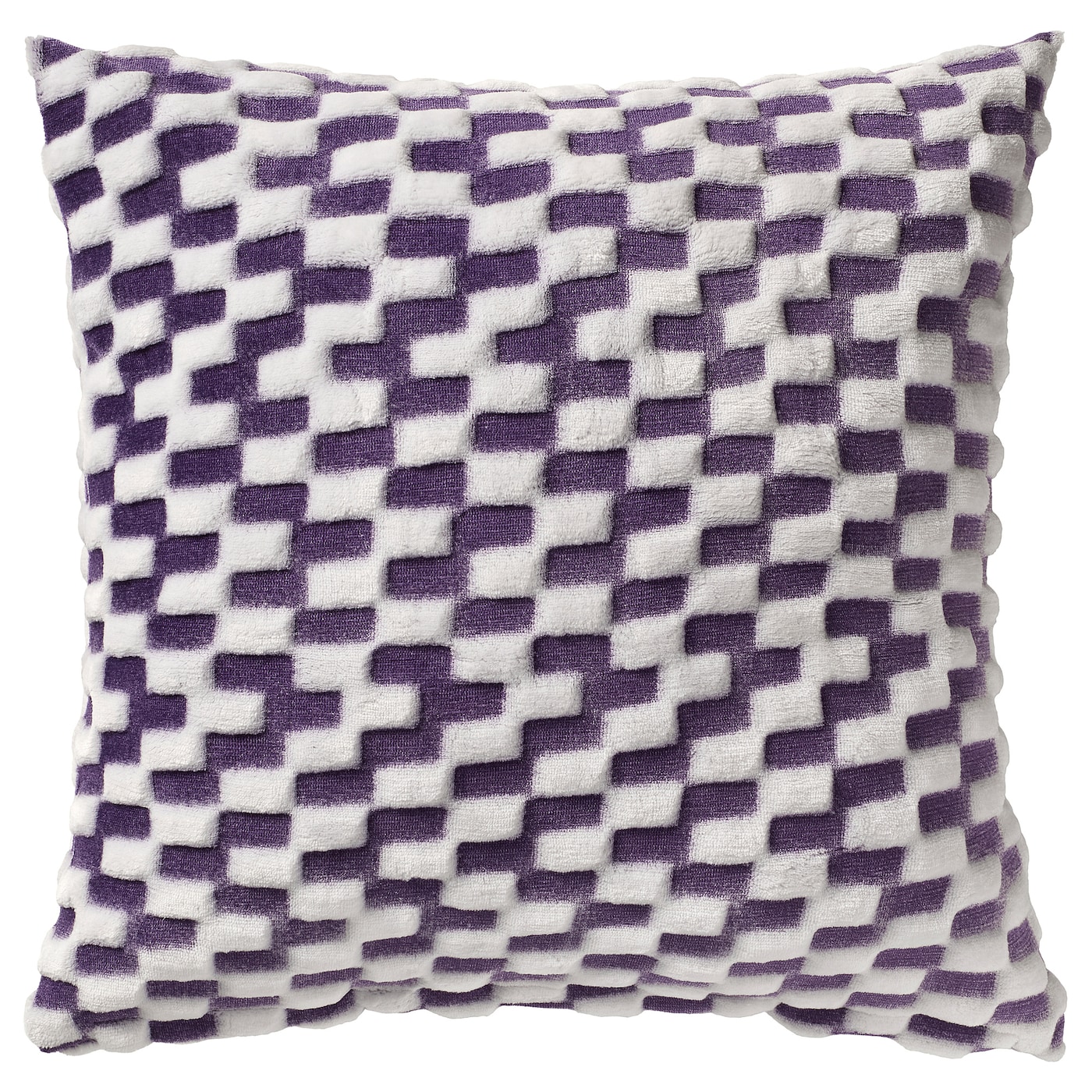 IKEA BLÅSKATA poszewka, fiolet/wzór, 50x50 cm