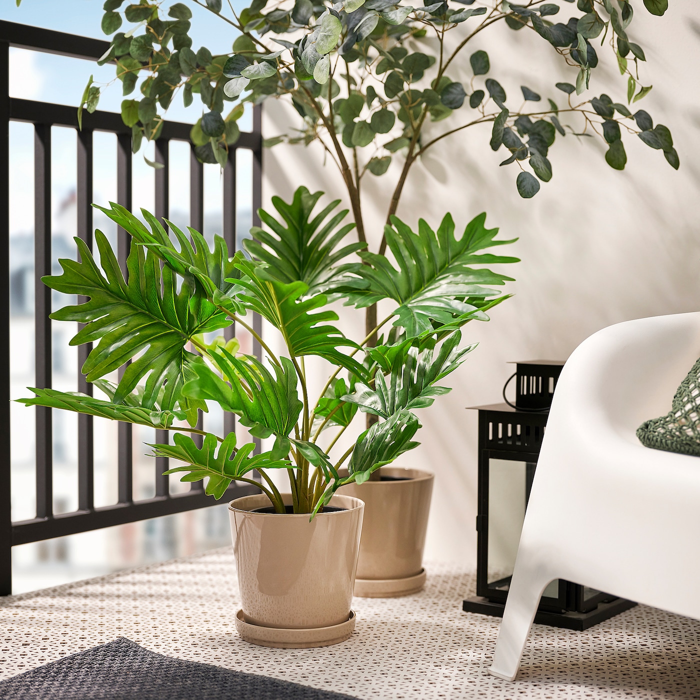 IKEA FEJKA sztuczna roślina doniczkowa, do wewnątrz/na zewnątrz Filodendron Xanadu, 19 cm