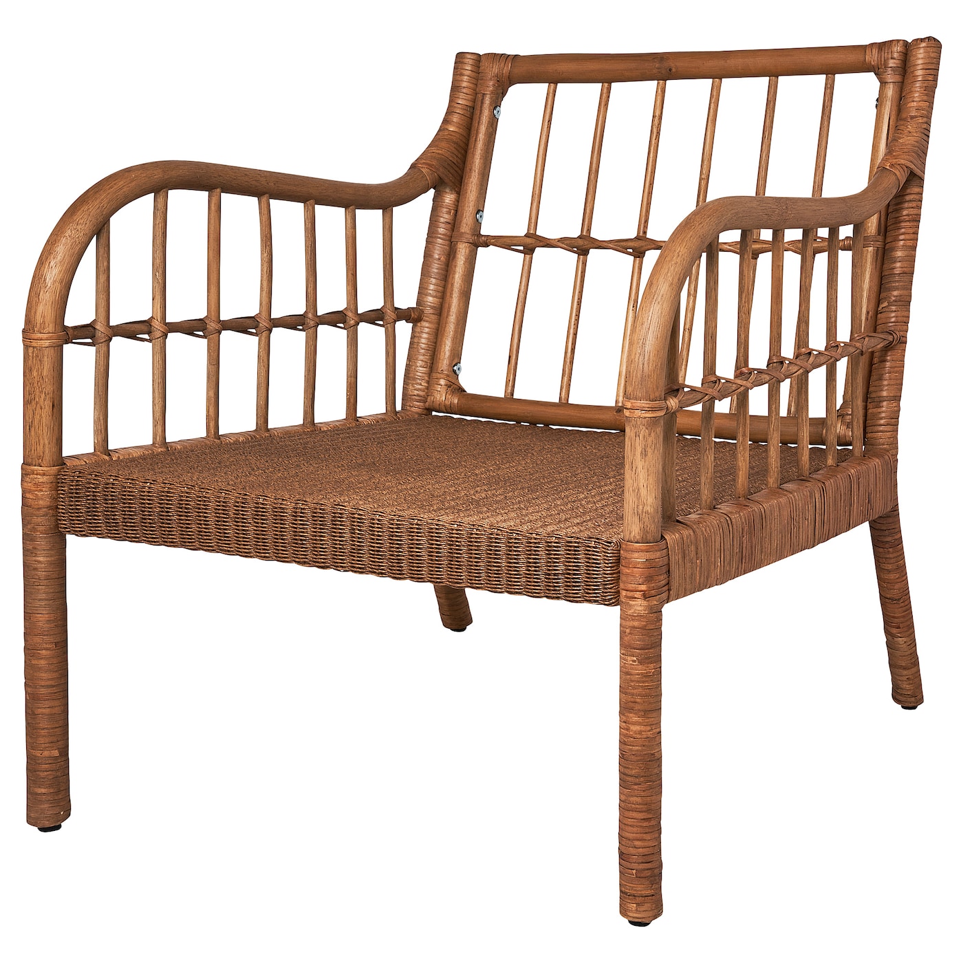 IKEA HOLMSTA fotel, wykonano ręcznie beżowy, Szerokość: 62 cm