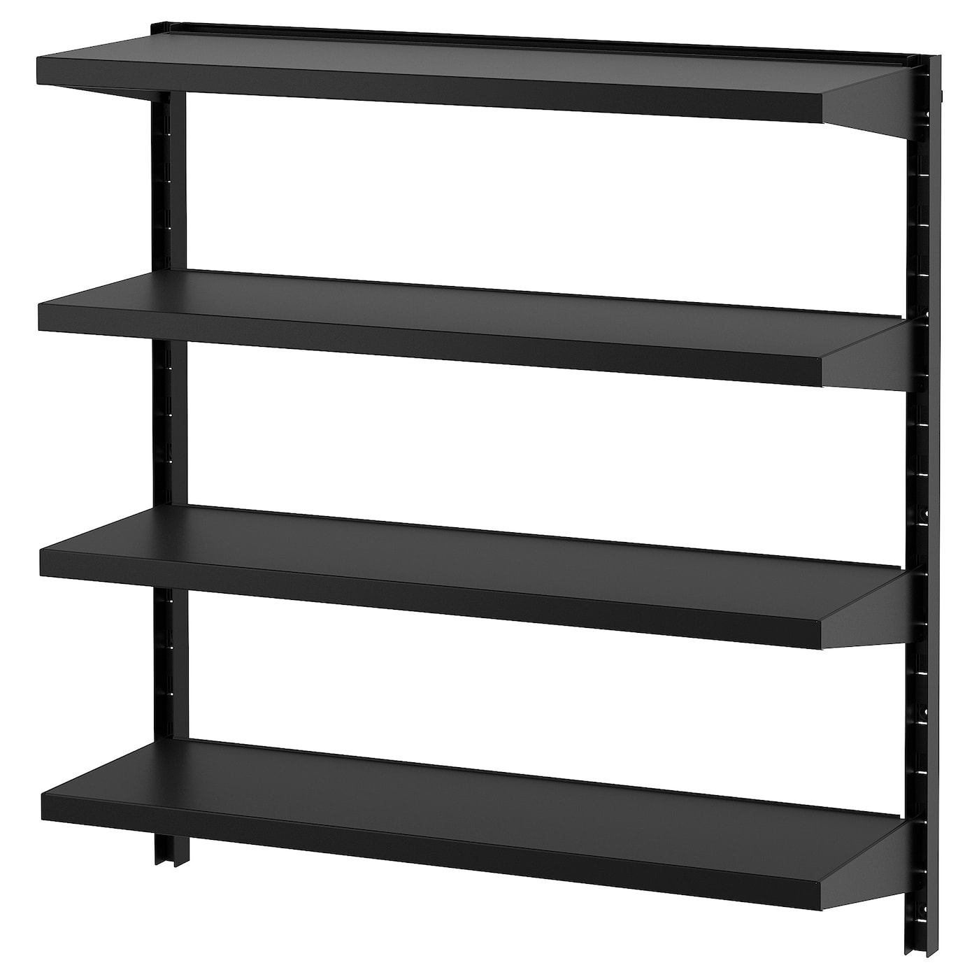 IKEA BROR półka ścienna kombinacja, czarny, 88x30x90 cm