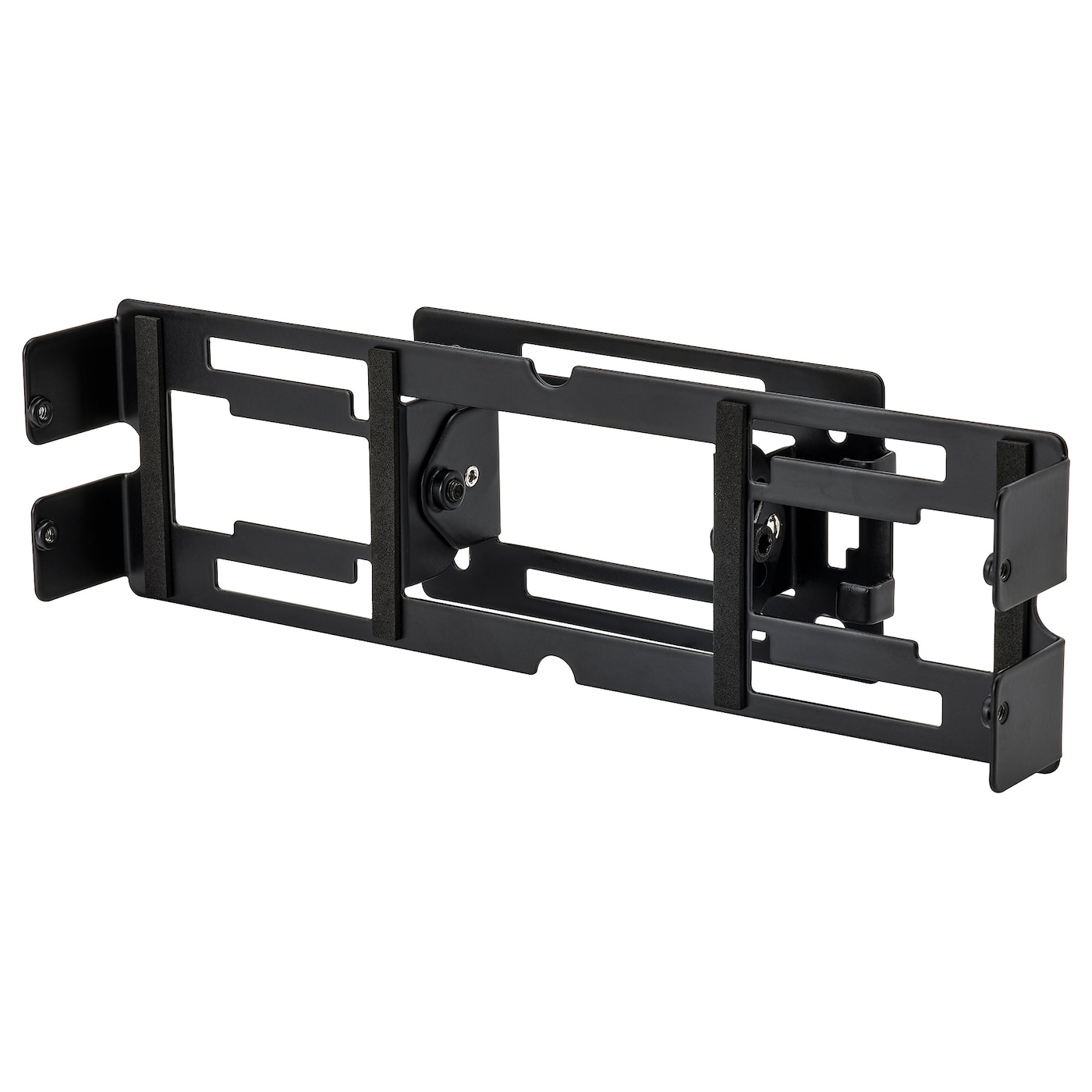 IKEA SYMFONISK wspornik ścienny, regulowane/czarny, Głębokość: 80 mm