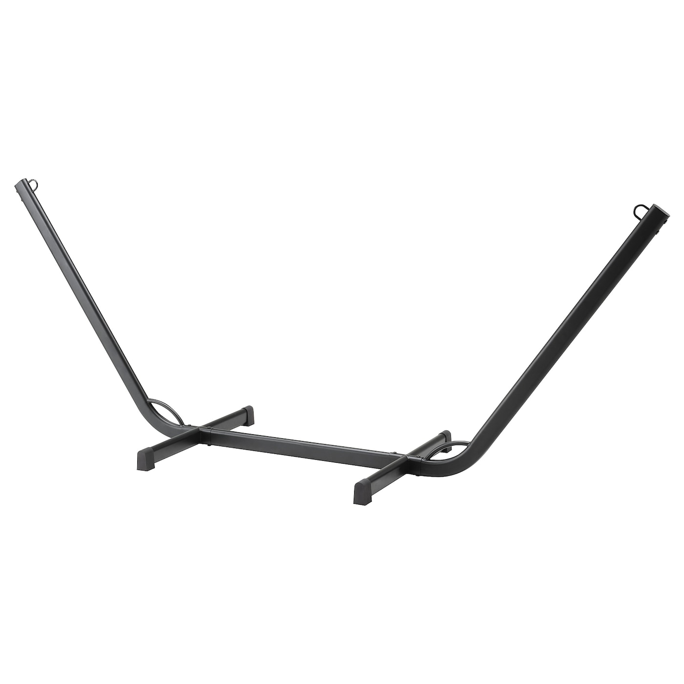 IKEA BOCKÖN stojak do hamaka ogrodowego, czarny, Wysokość: 123 cm
