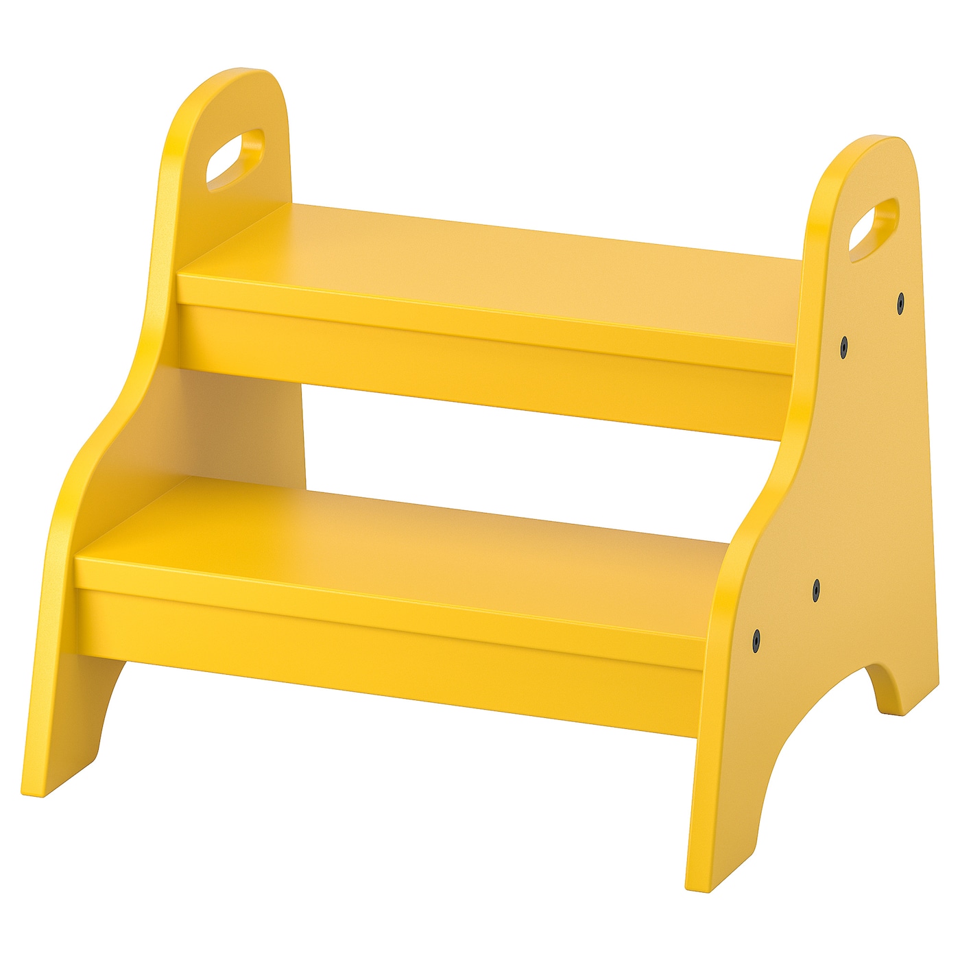 IKEA TROGEN taboret dziecięcy, żółty, 40x38x33 cm