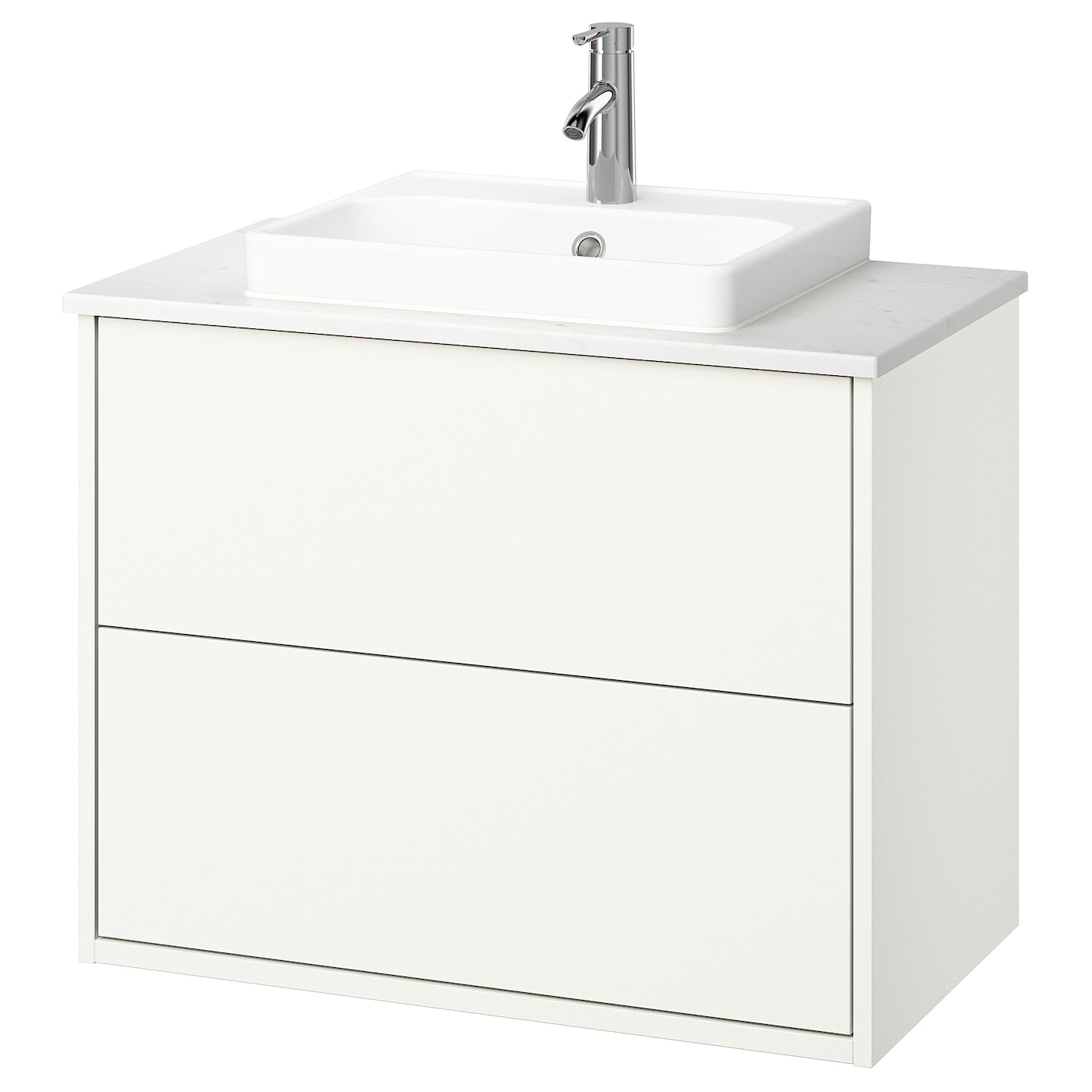 IKEA HAVBÄCK / ORRSJÖN szaf umyw z szufladami/umyw/bateria, biały, 82x49x71 cm