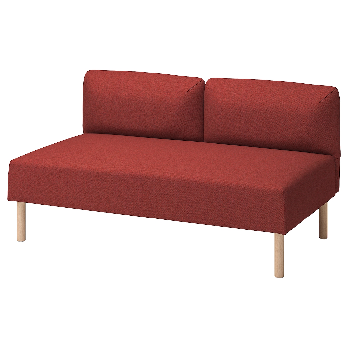 IKEA LILLEHEM moduł 2-osobowy, Gunnared/brązowoczerwony drewno, Głębokość: 76 cm