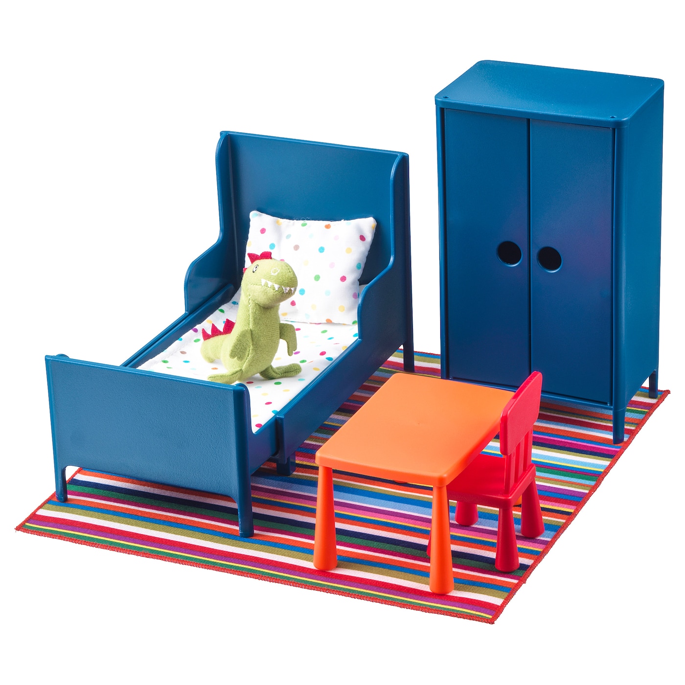 IKEA HUSET mebelki dla lalek, sypialnia, Długość: 32 cm