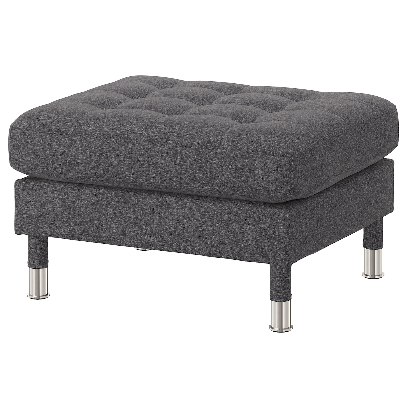 IKEA LANDSKRONA podnóżek, Gunnared ciemnoszar/metal, Długość: 77 cm