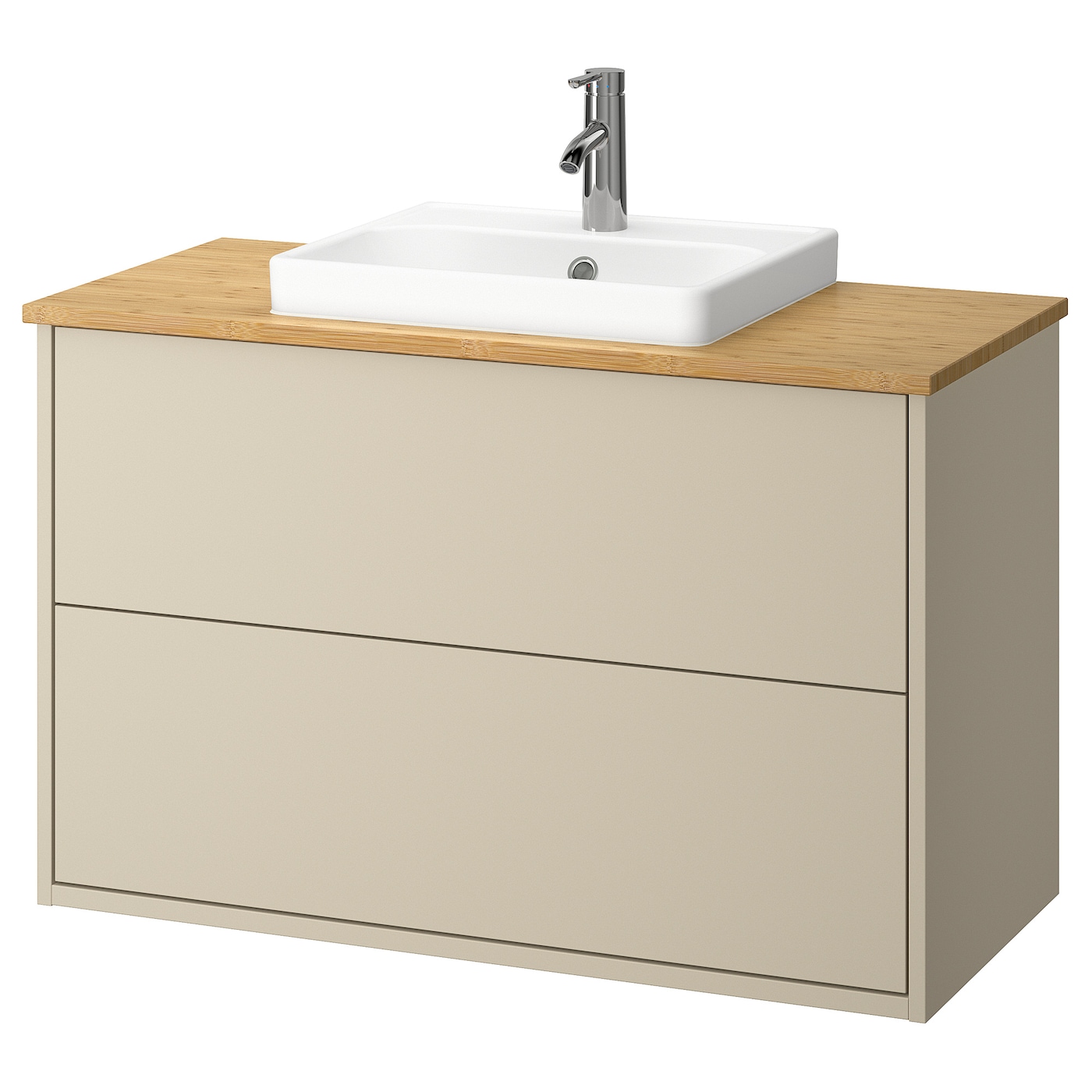 IKEA HAVBÄCK / ORRSJÖN szaf umyw z szufladami/umyw/bateria, beżowy, 102x49x71 cm