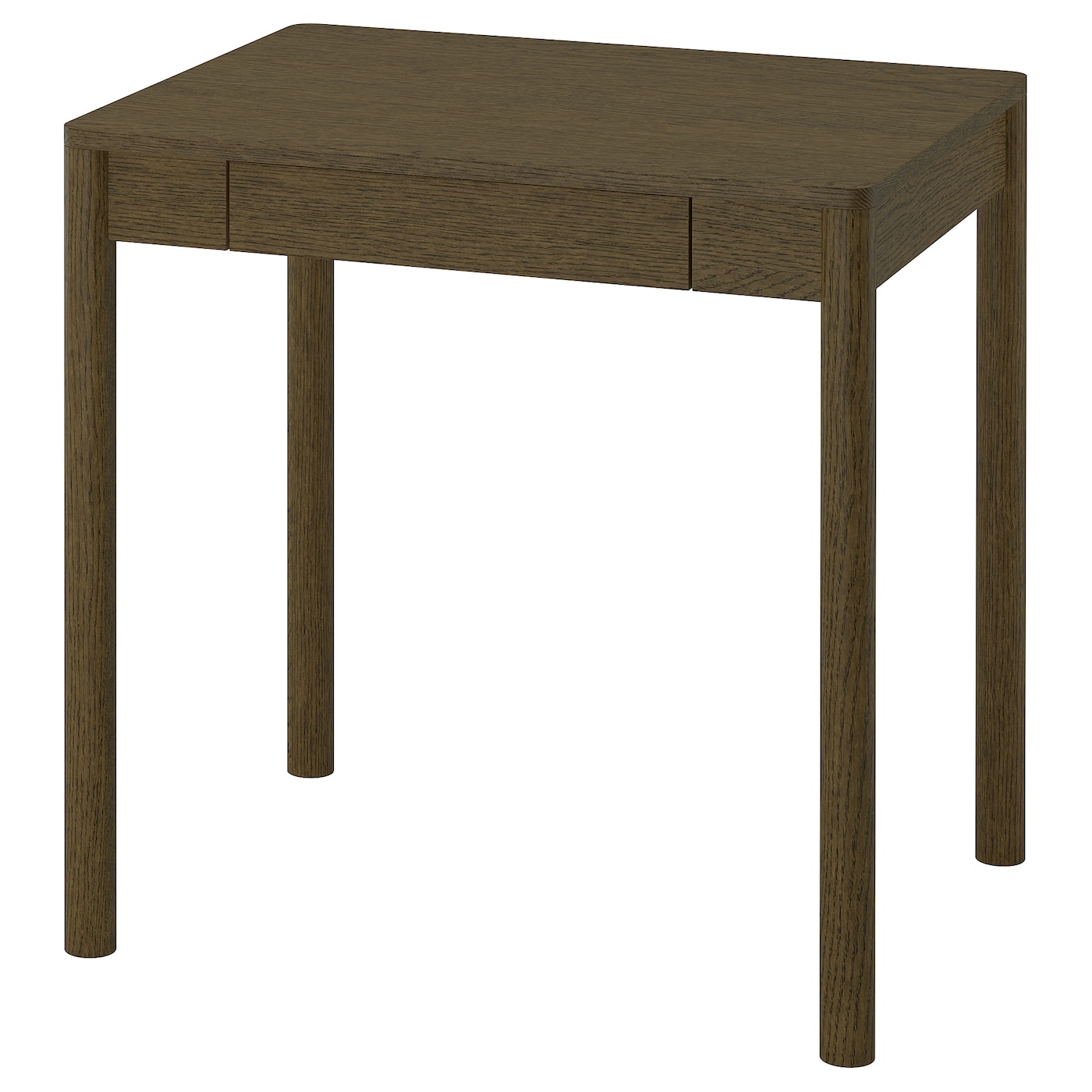 IKEA TONSTAD biurko, brązowy bejcowana okleina dębowa, 75x60 cm