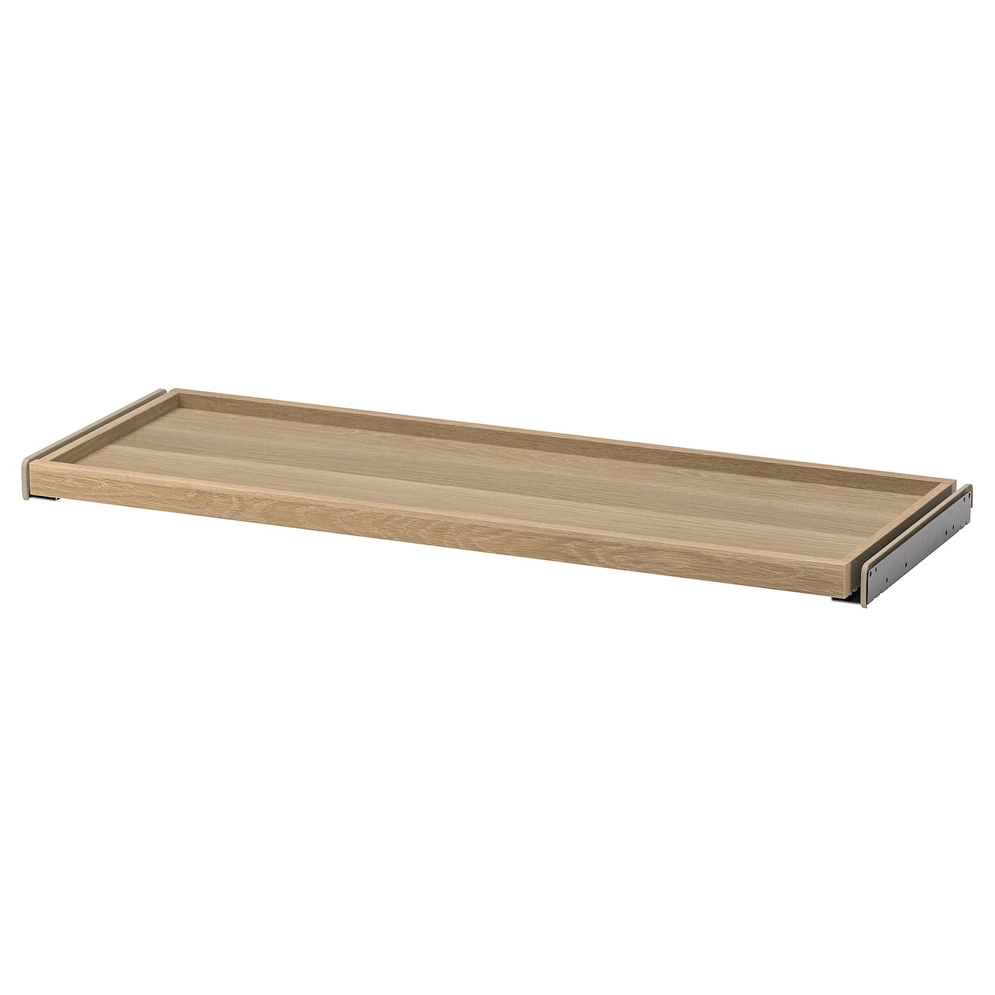 IKEA KOMPLEMENT wysuwana taca, imitacja dębu bejcowanego na biało, 100x35 cm