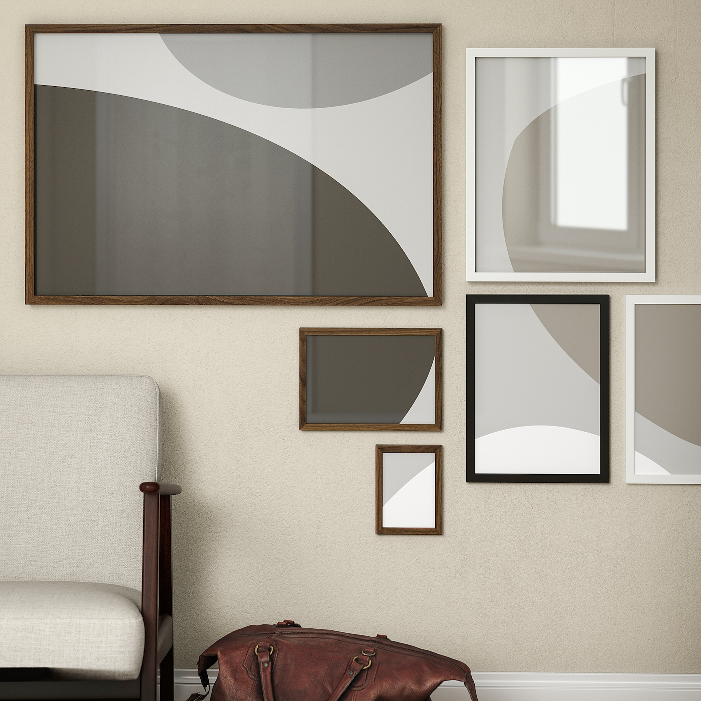 IKEA RÖDALM ramka, orzech, 61x91 cm