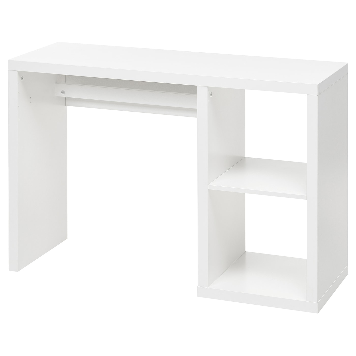 IKEA KALLAX biurko, biały, 111x39 cm