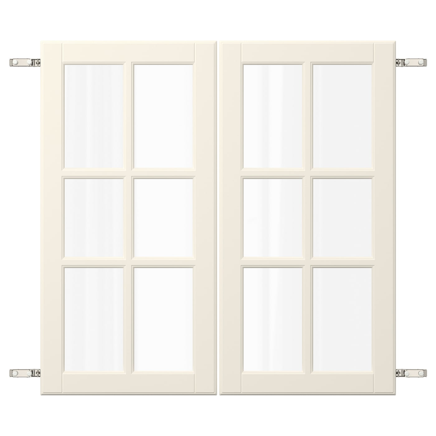 IKEA BODBYN para drzwi z zawiasammi, kremowy, 80x80 cm