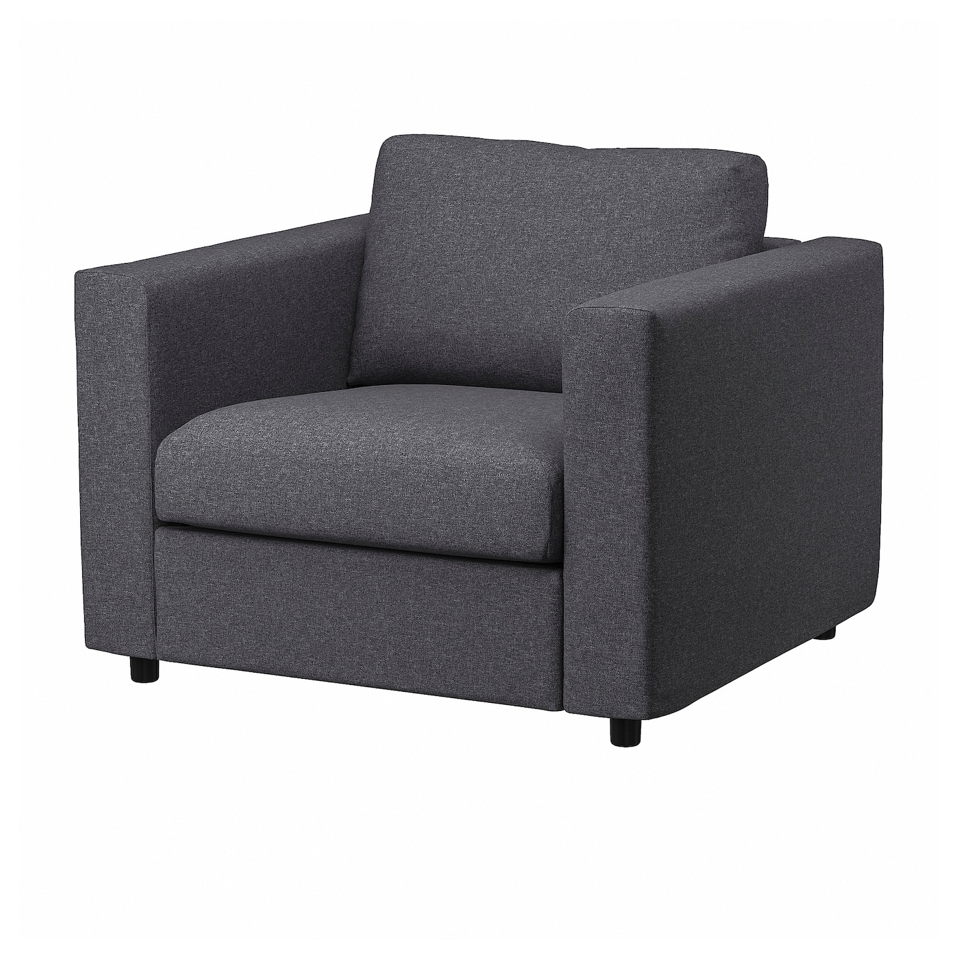 IKEA VIMLE fotel, Gunnared średnioszary, Szerokość: 101 cm