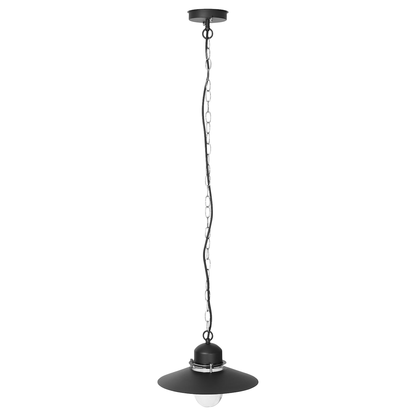 IKEA UPPLID lampa wisząca, zewnętrzne czarny, 32 cm