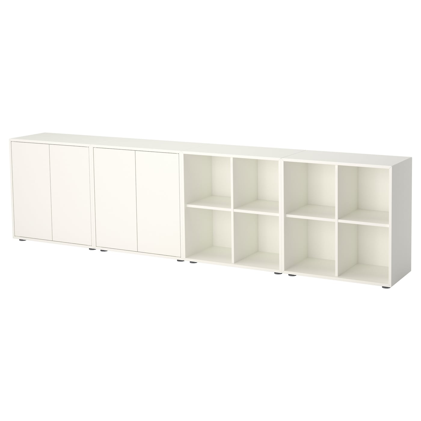 IKEA EKET kombinacja szafek ze stopkami, biały, 280x35x72 cm