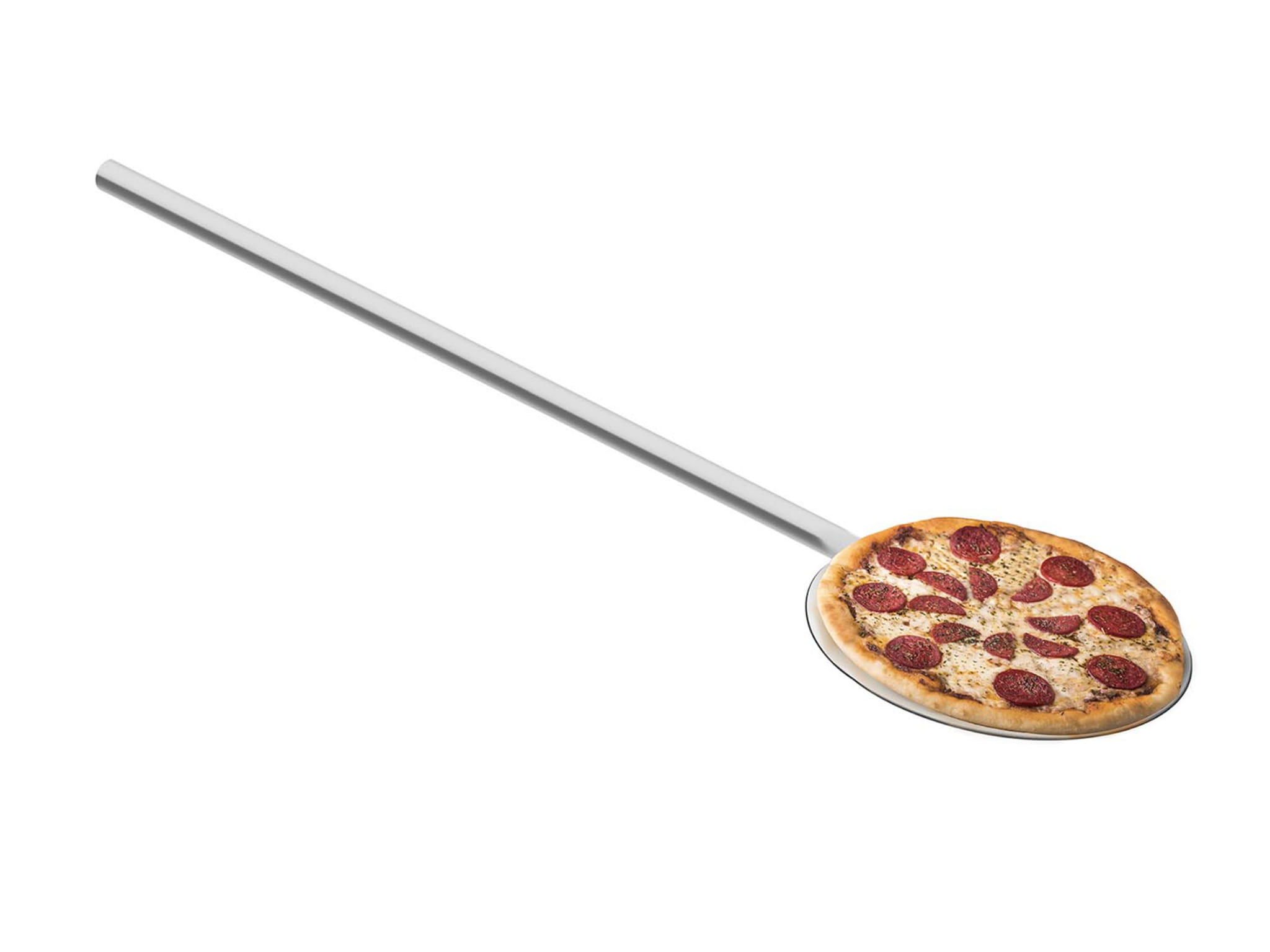Łopata do pizzy ze stali nierdzewnej o dł 80cm i śr 20 cm