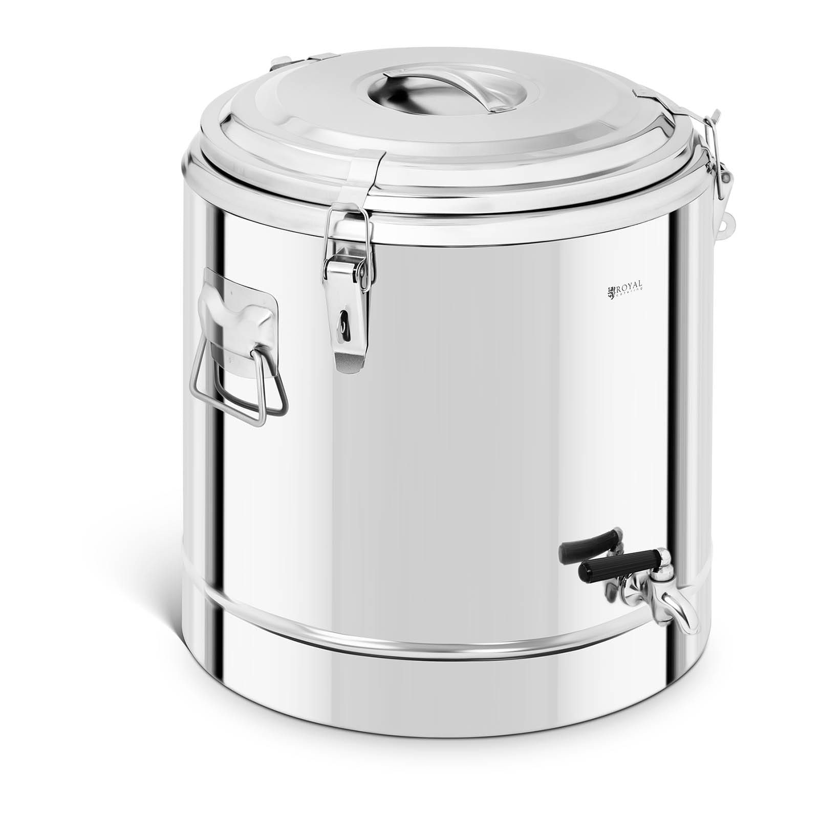 Termos gastronomiczny z kranikiem 35L, podwójne ścianki