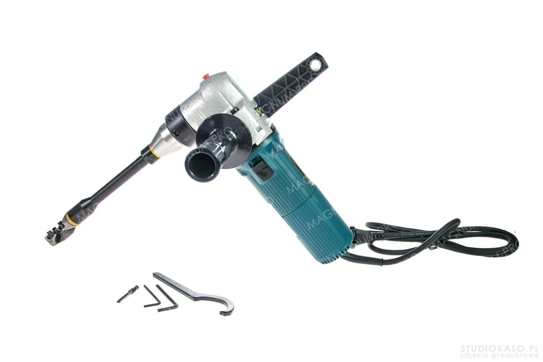 Nożyce elektryczne do blachy falistej 2.5 mm z wydłużoną głowicą
