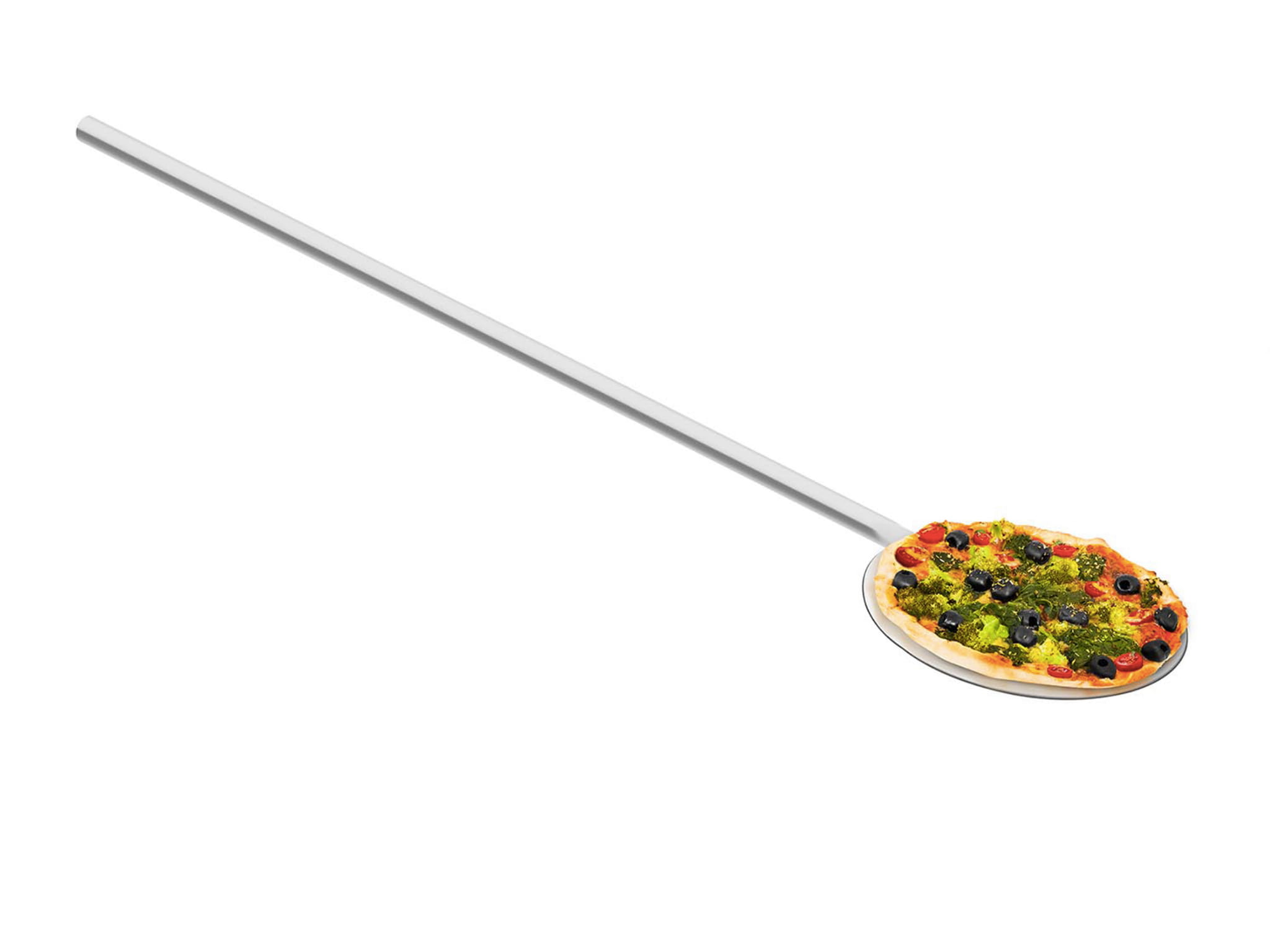 Łopata do pizzy ze stali nierdzewnej o dł 100cm i śr 20 cm