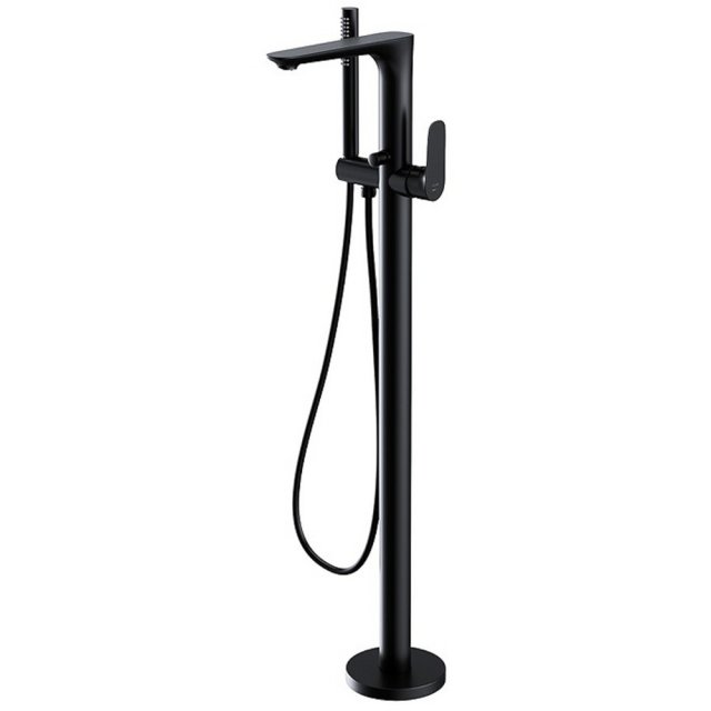 CERSANIT Bateria wannowo-prysznicowa wolnostojąca CREA czarna S951-30