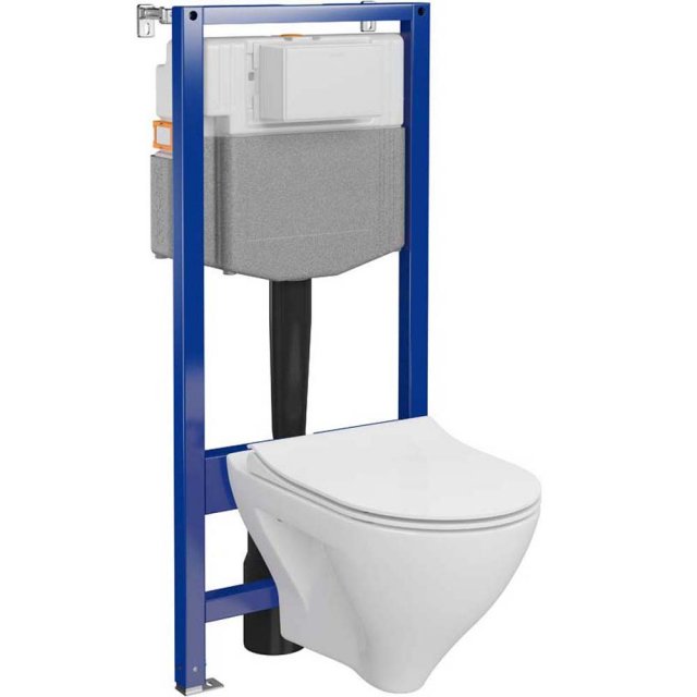 CERSANIT Zestaw podtynkowy AQUA PLUS mechaniczny z miską MILLE i desk