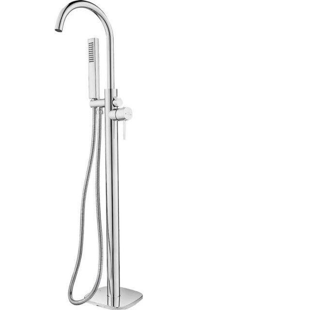 LAVEO Bateria wannowa wolnostojąca POLA chrom BAP_011S