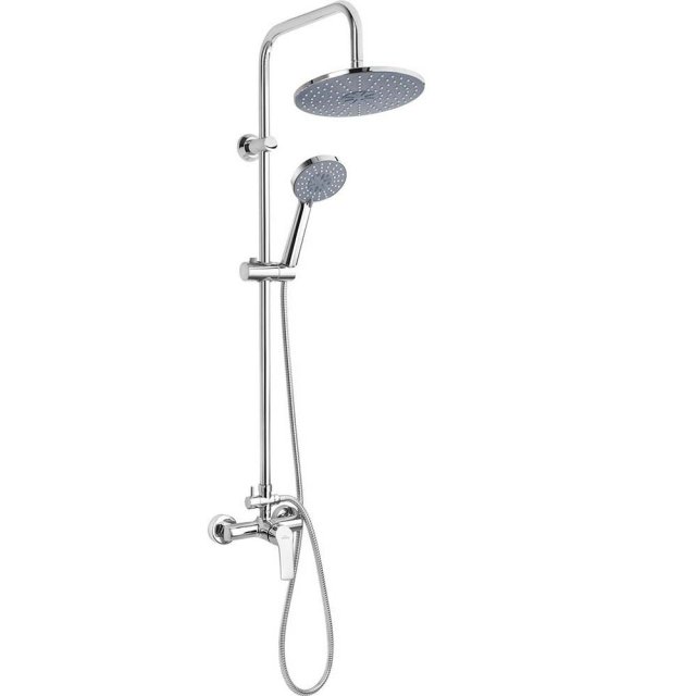 INVENA Deszczownica MALTA z baterią prysznicową chrom AU-27-B01-S