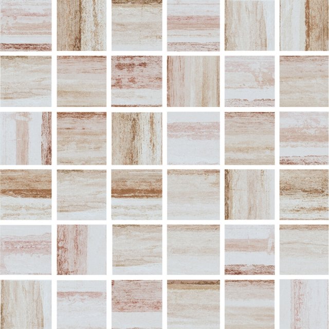 Płytka ścienna mozaika MARBLE ROOM beige lines mat 20x20 gat. I