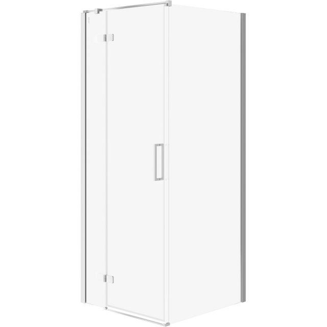 CERSANIT Kabina prysznicowa narożna JOTA lewa chrom 80x80x195 szkło t
