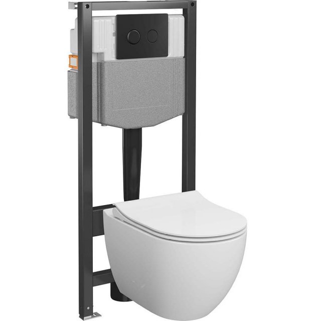 CERSANIT Zestaw podtynkowy GARDA SYSTEM 50 pneumatyczny, miska, deska