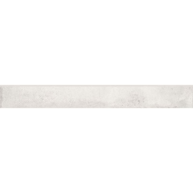 Gres szkliwiony cokół DIVERSO white mat 8mm 7,2x59,8 gat. I