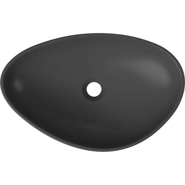 CERSANIT Umywalka nablatowa MODUO 55 nieregularna antracytowa K116-10