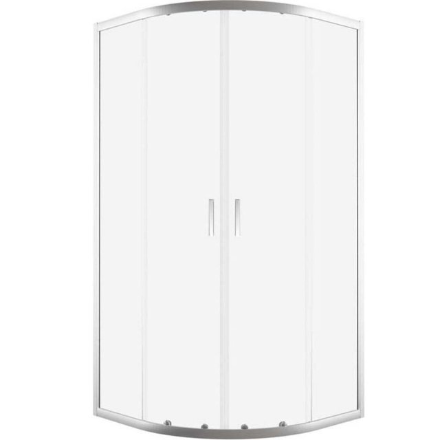 NEW TRENDY Kabina prysznicowa SUVIA półokrągła 80x80x185 szkło satyno