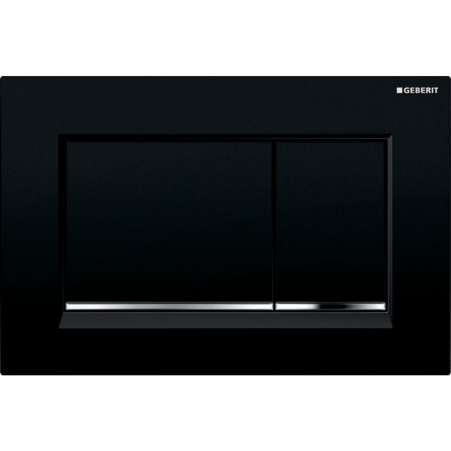 GEBERIT Przycisk do spłuczek Sigma30 246x164x12 mm czarny/chrom błysz