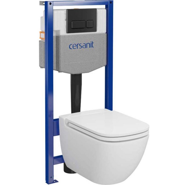 CERSANIT Zestaw podtynkowy COBE SYSTEM 50 mechaniczny, miska CASPIA,