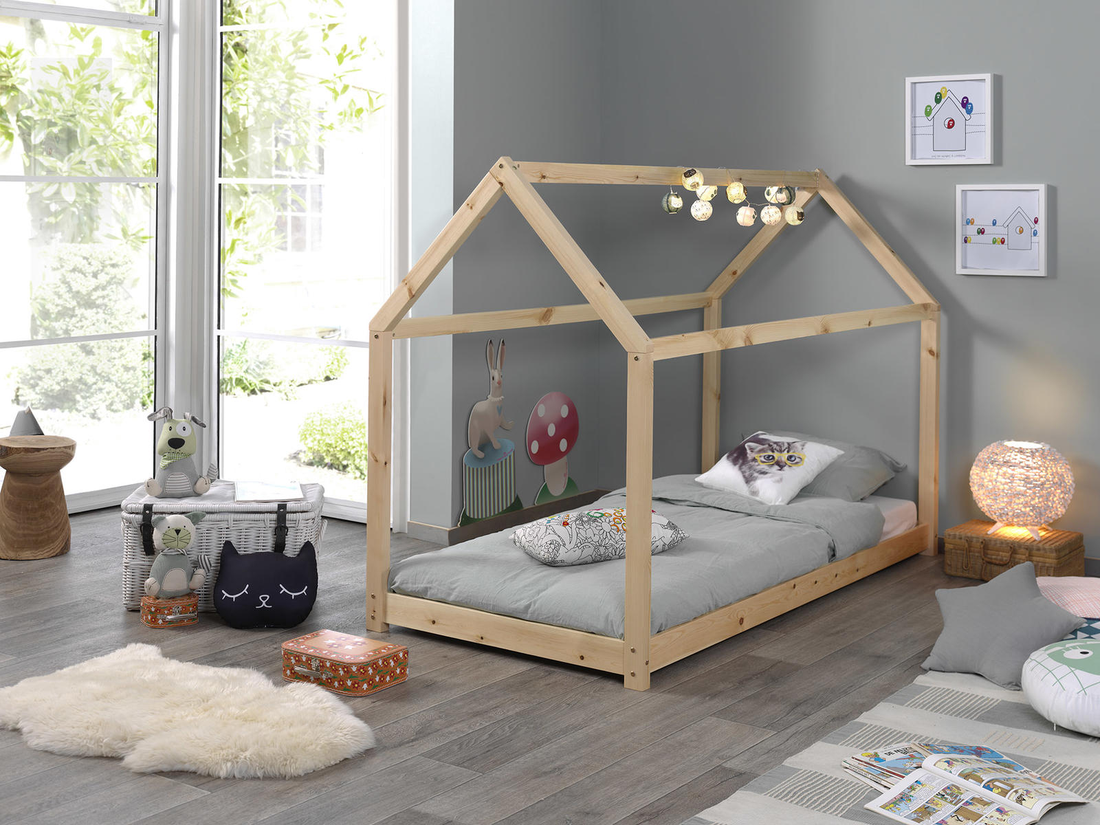 Łóżko dziecięce Cabi House natural