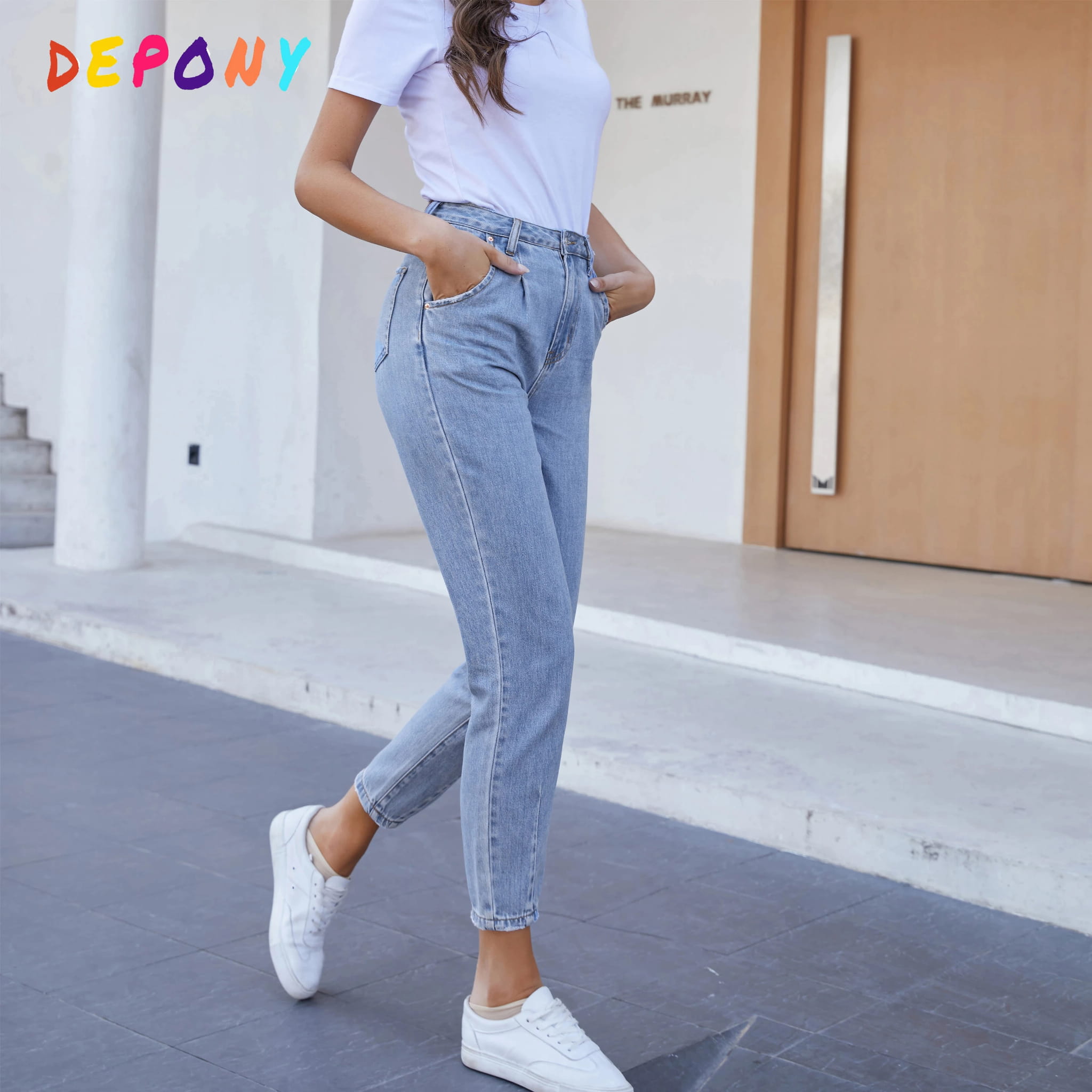 Spodnie Jeans Boyfriend Damskie K31
