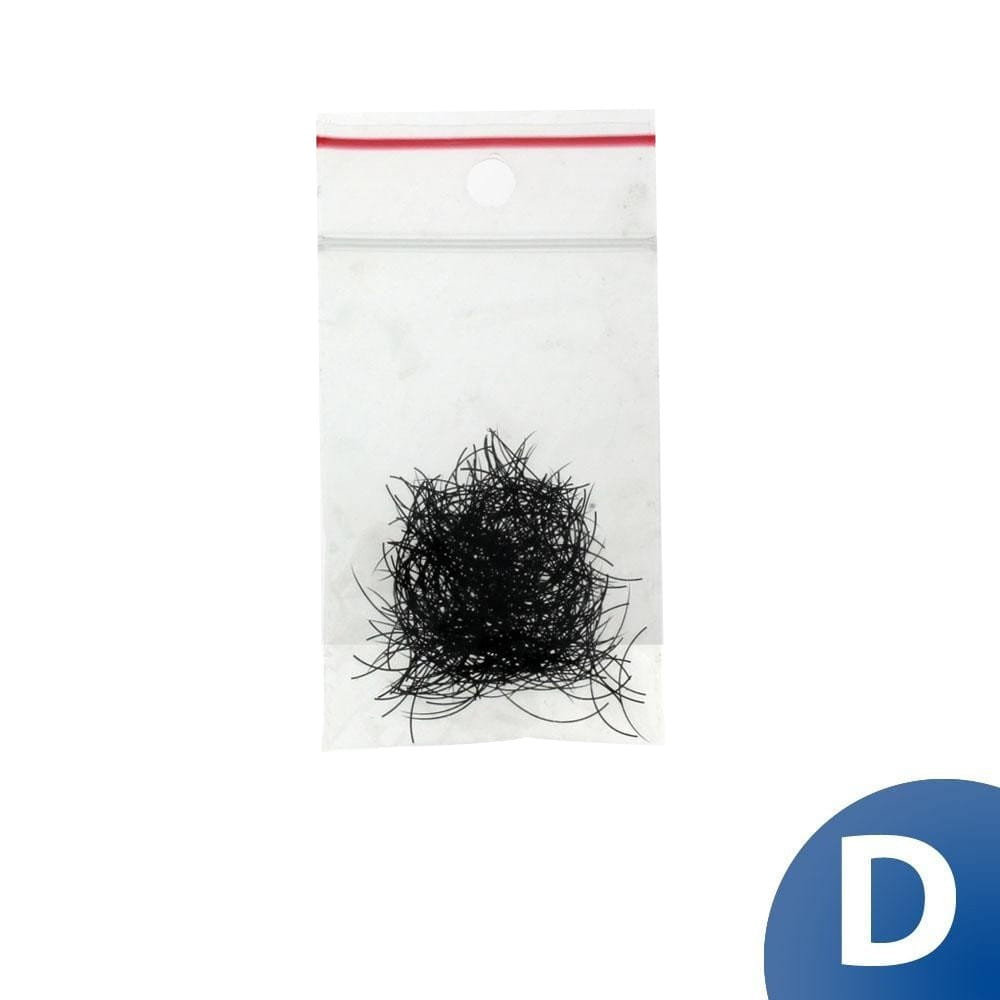 Rzęsy syntetyczne pojedyncze D-0,25-15 mm woreczek 1 g
