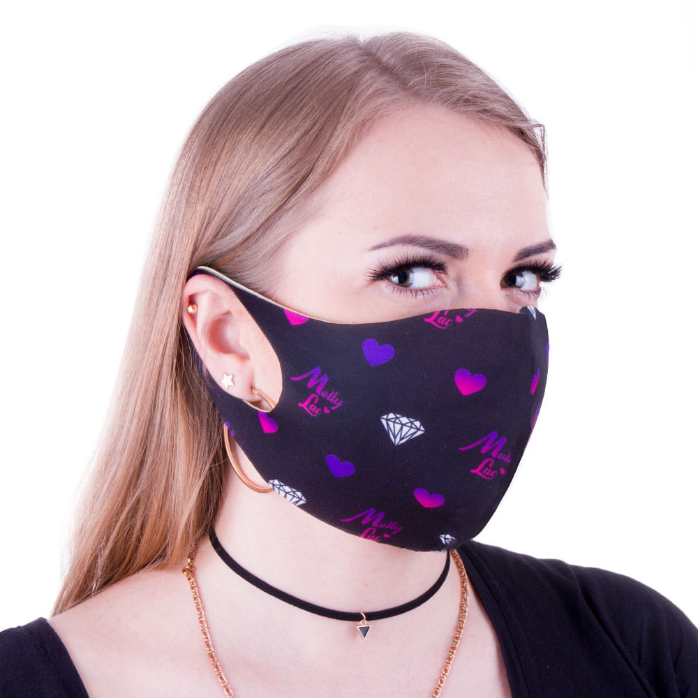Maska maseczka ochronna wielokrotnego użytku neoprenowa piankowa MollyLac rozm L/XL 1 szt