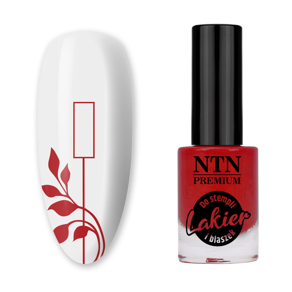 Lakier do stempli i blaszek NTN Premium czerwony 7 ml Nr 93