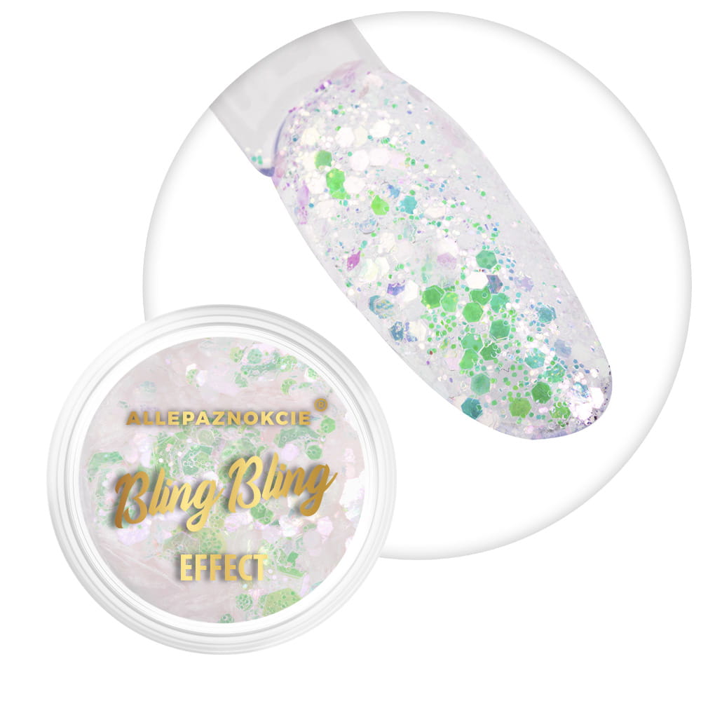 Pyłek do paznokci Bling Bling Effect Allepaznokcie 1 g Nr 04