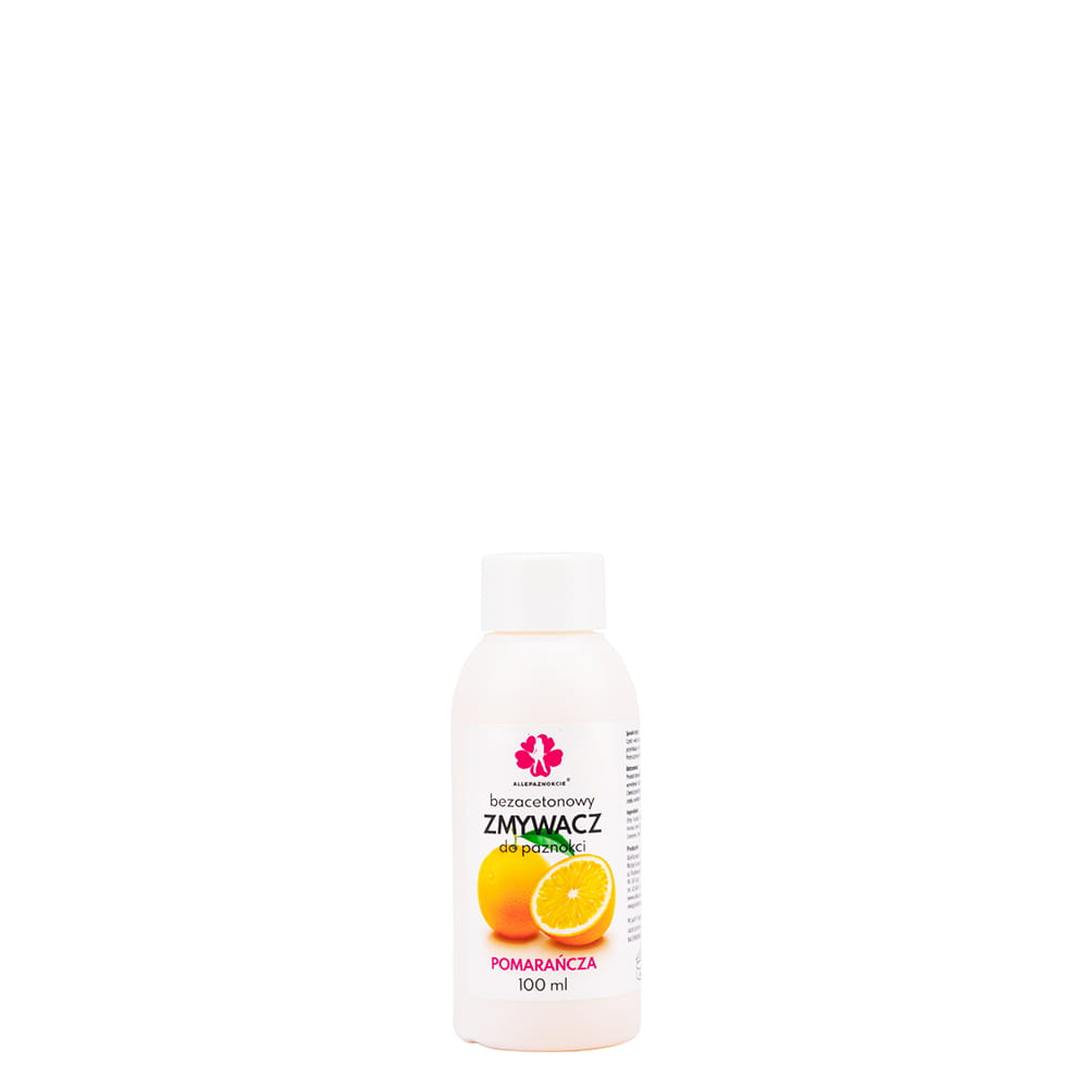 Zmywacz do paznokci Allepaznokcie pomarańczowy 100ml
